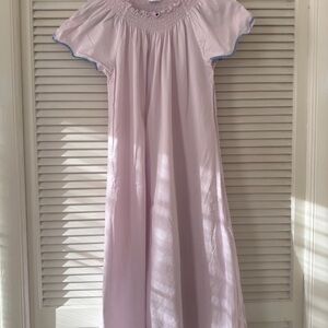 LAKE Light Purple Smocked Maxi Dress